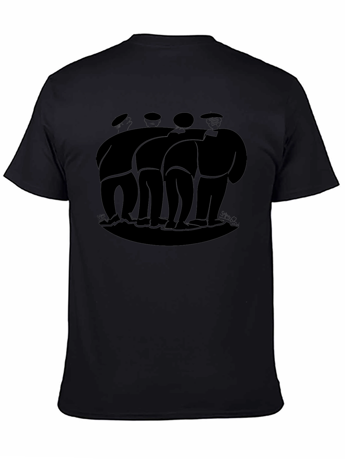 Black Graphic Tee - Basque Pelota Players