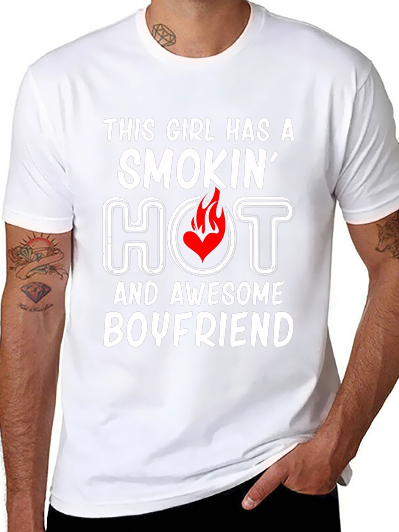 Smokin Hot Boyfriend Graphic Tee