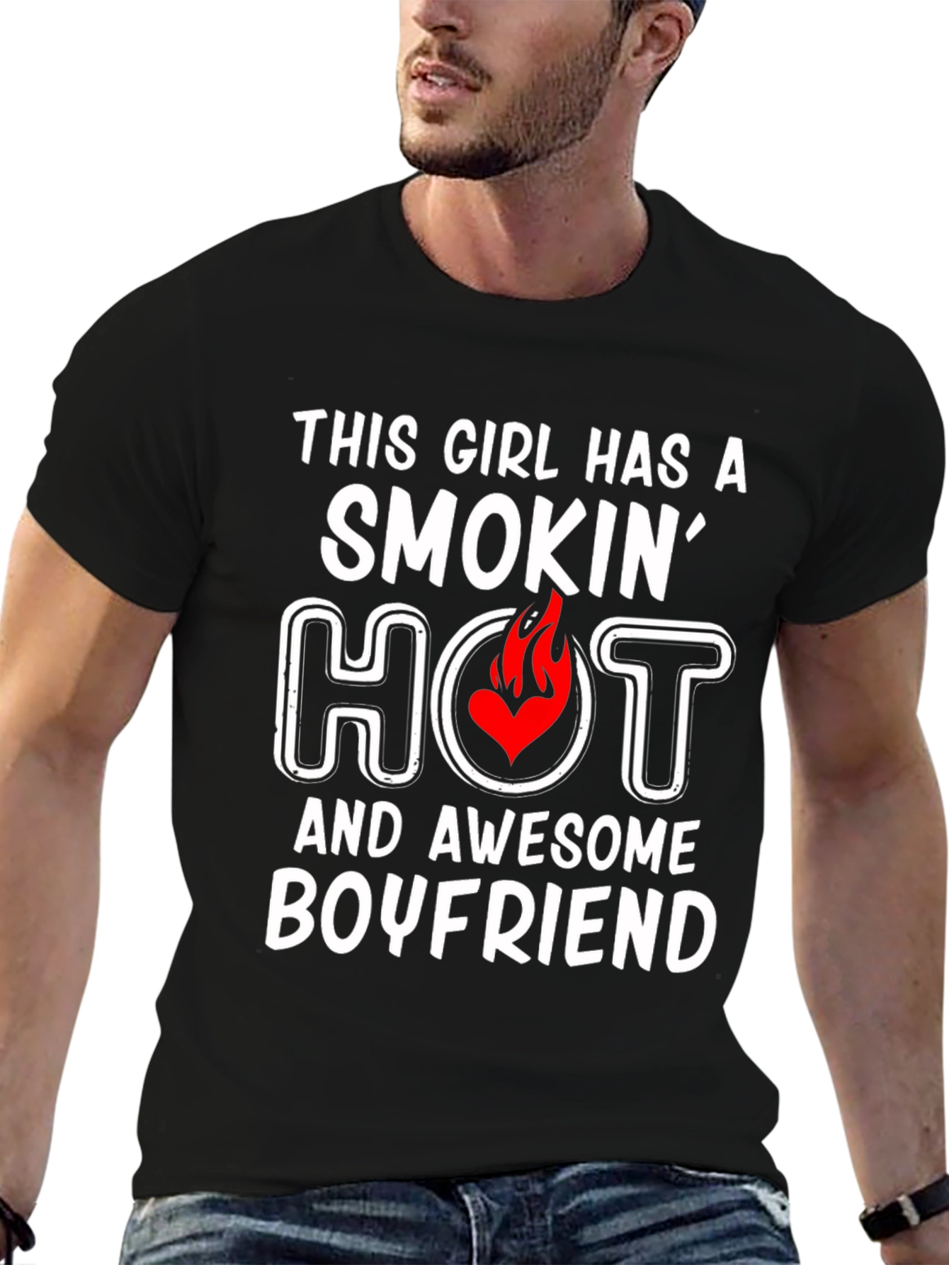 Smokin Hot Boyfriend Graphic Tee