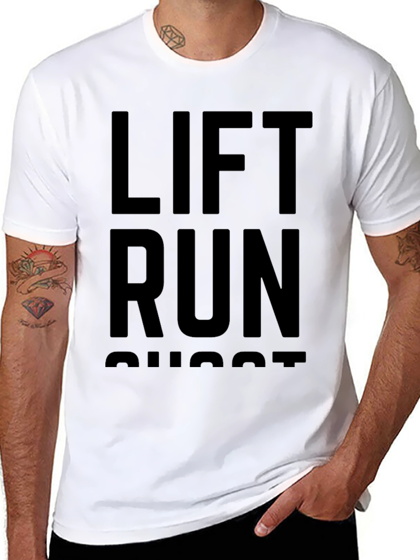 Lift Run Shoot Black Graphic Tee Shirt