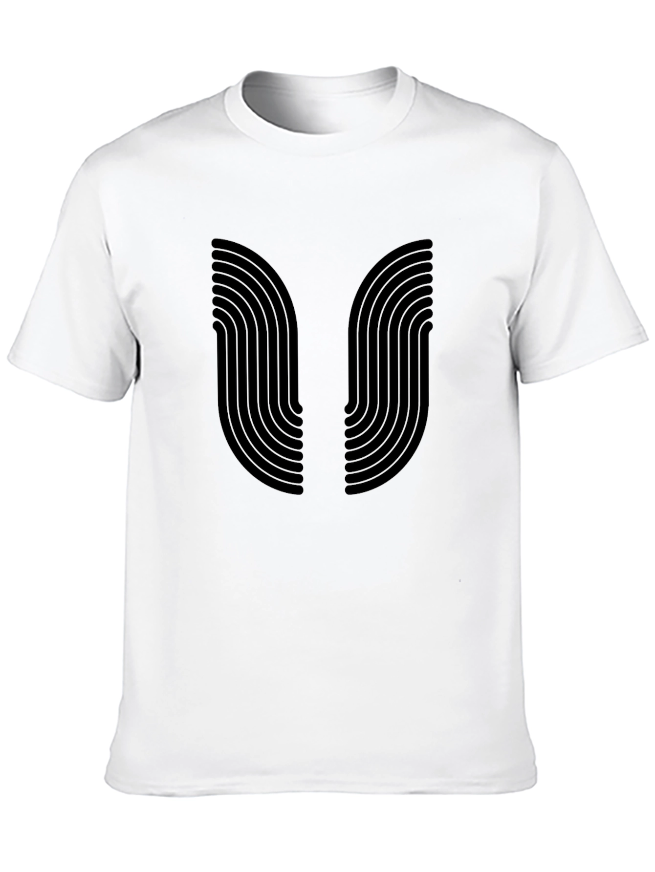 Modern Graphic Tee - Black Arc Design
