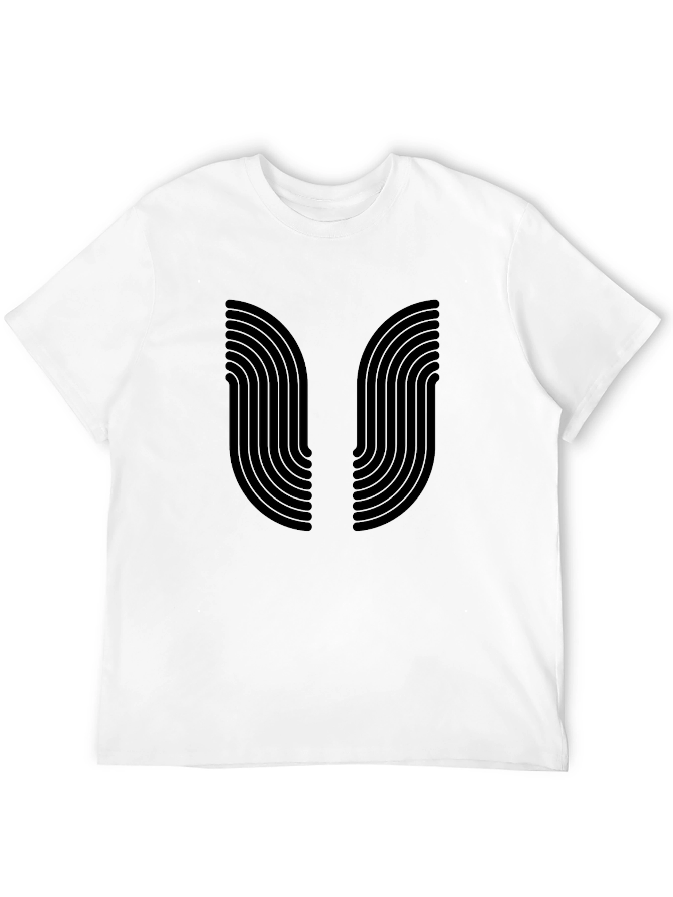 Modern Graphic Tee - Black Arc Design