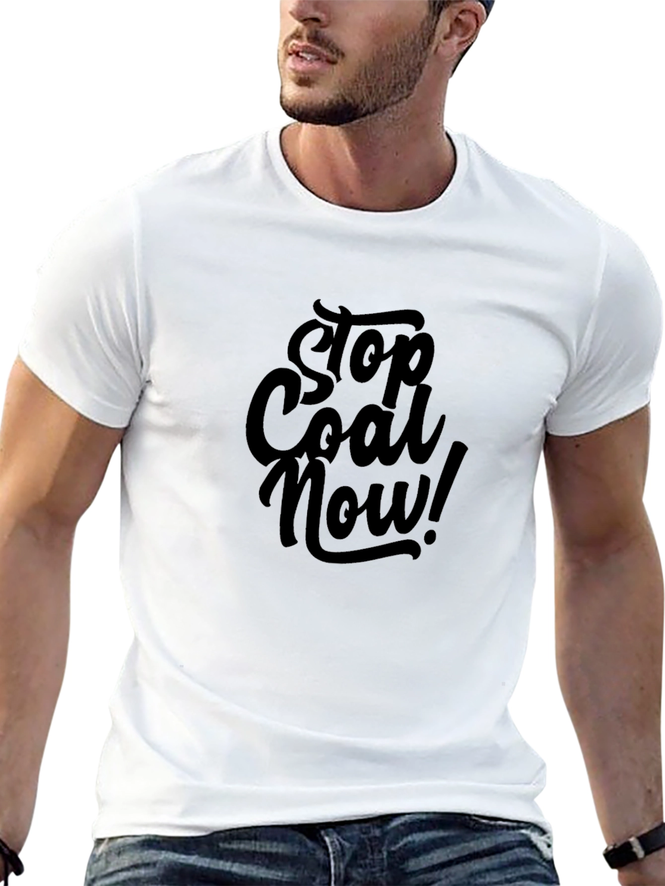 Stop Coal Now Graphic Tee - Black Unisex Shirt