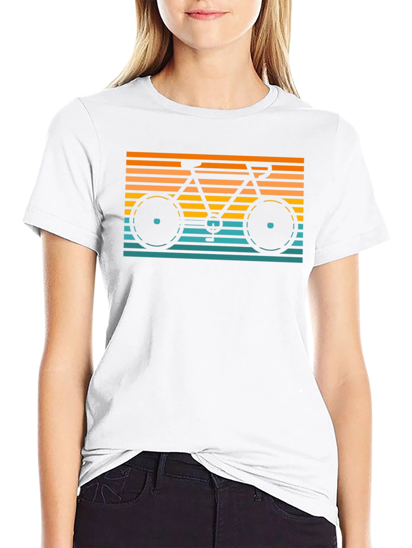 Retro Bicycle Graphic Tee - Stylish Bike Lover Shirt