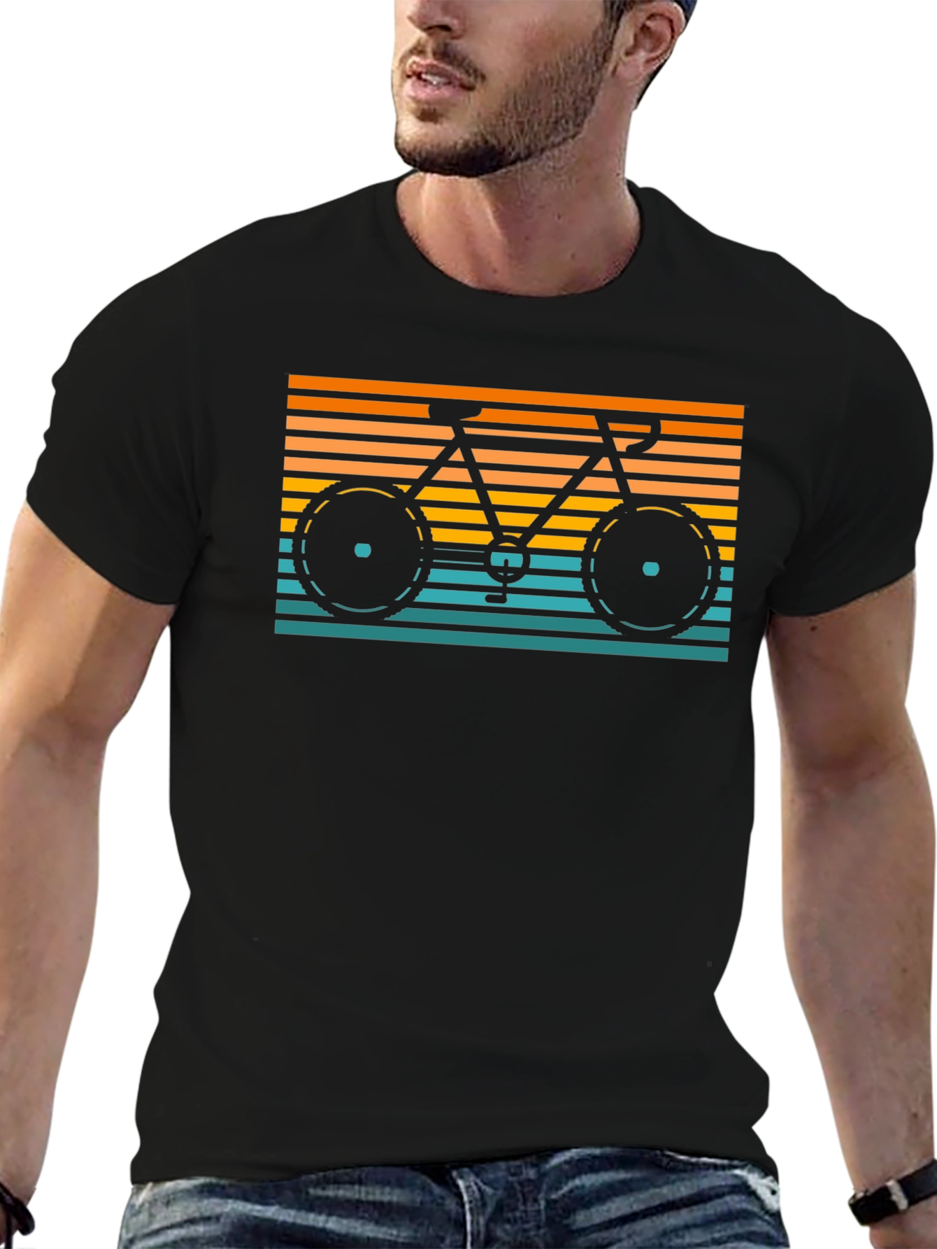 Retro Bicycle Graphic Tee - Stylish Bike Lover Shirt