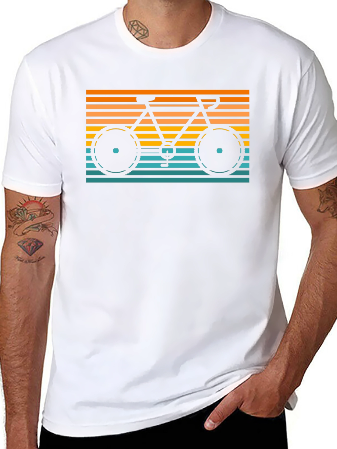 Retro Bicycle Graphic Tee - Stylish Bike Lover Shirt