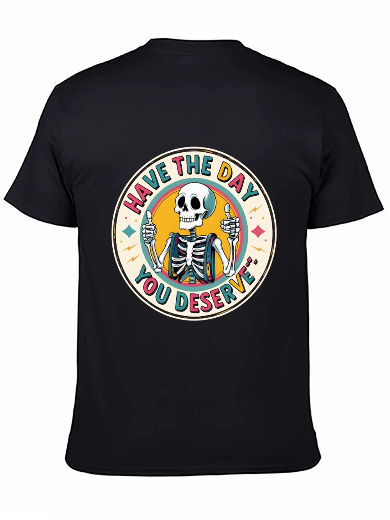 Skeleton Graphic Tee - Have The Day You Deserve