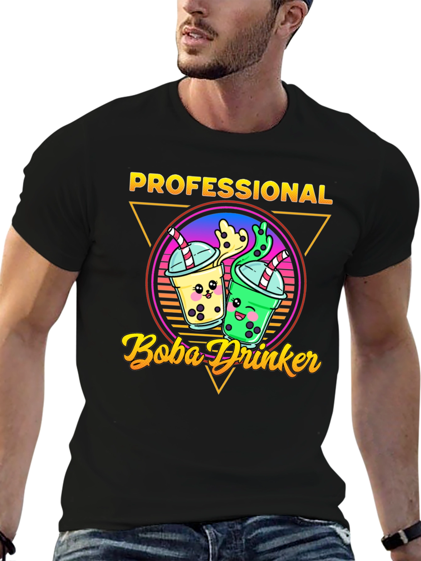 Professional Boba Drinker Graphic T-Shirt