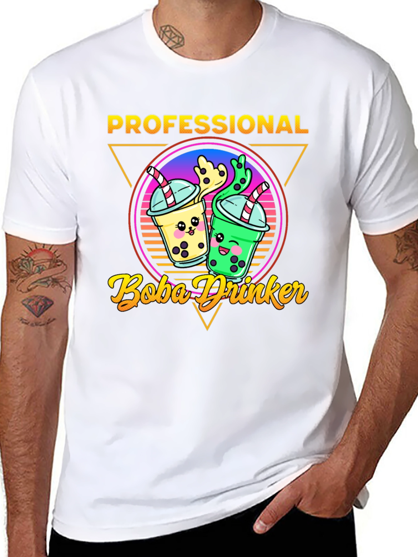 Professional Boba Drinker Graphic T-Shirt