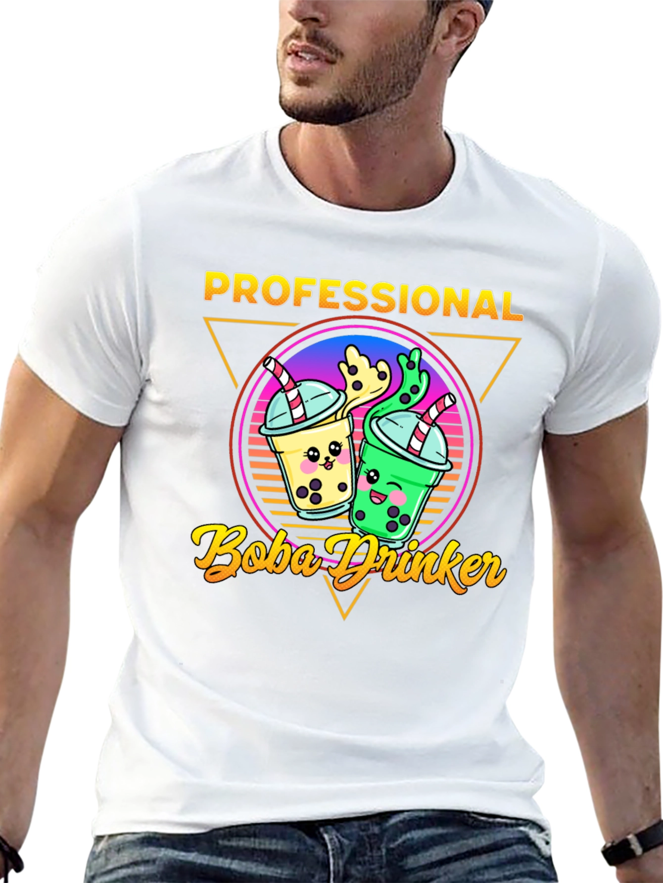 Professional Boba Drinker Graphic T-Shirt