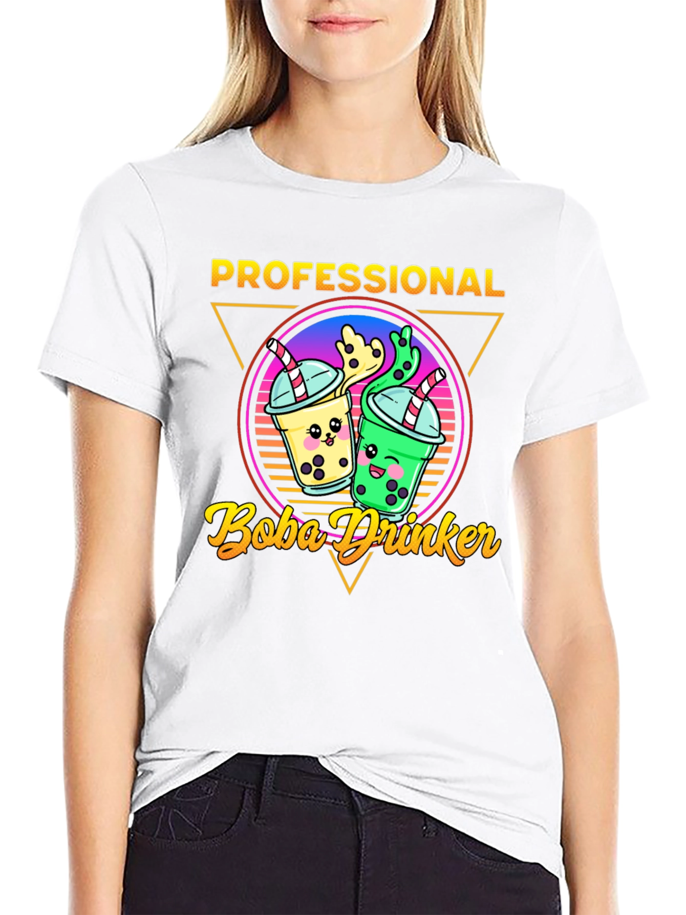 Professional Boba Drinker Graphic T-Shirt