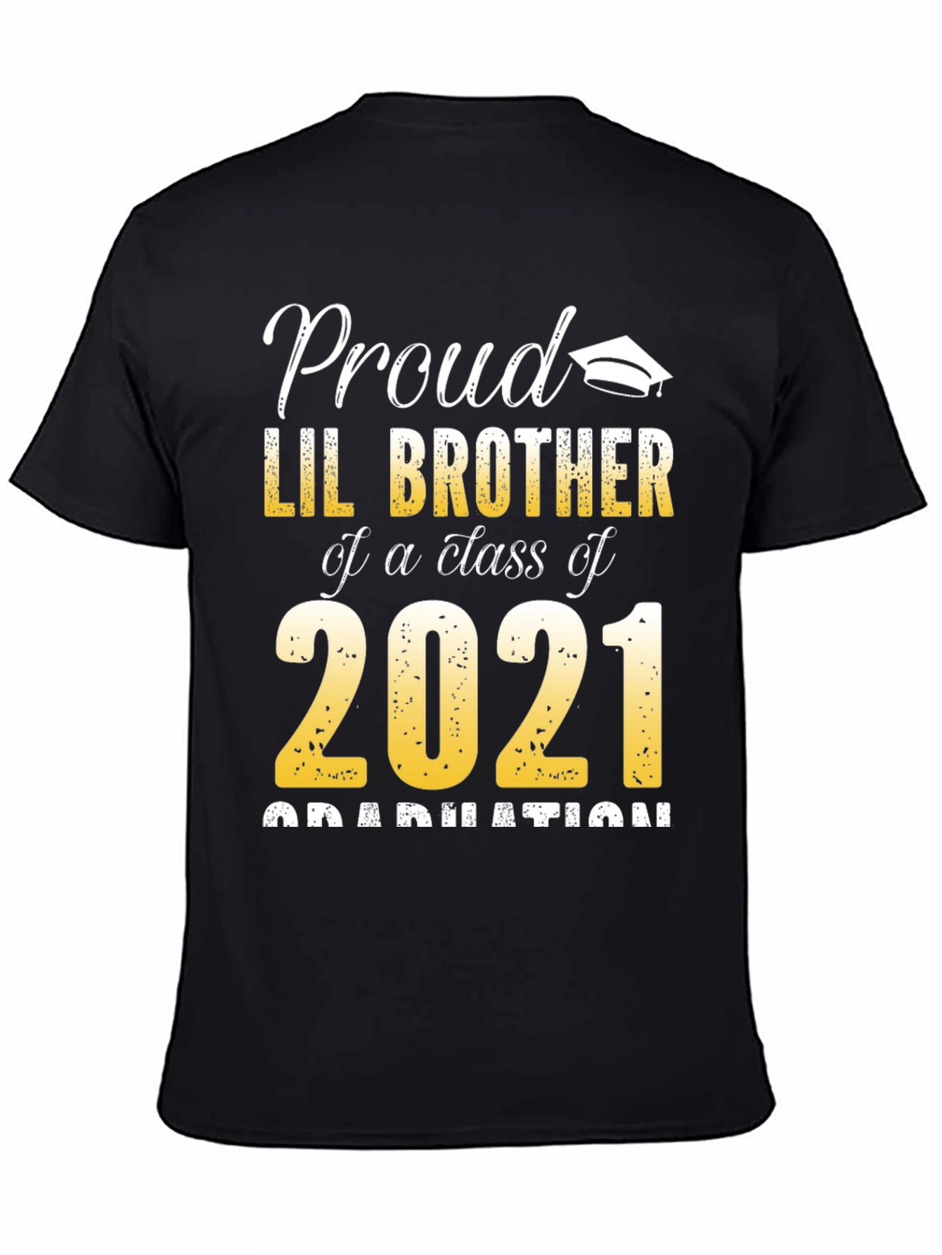 Proud Lil Brother Class of 2021 Graduation T-Shirt