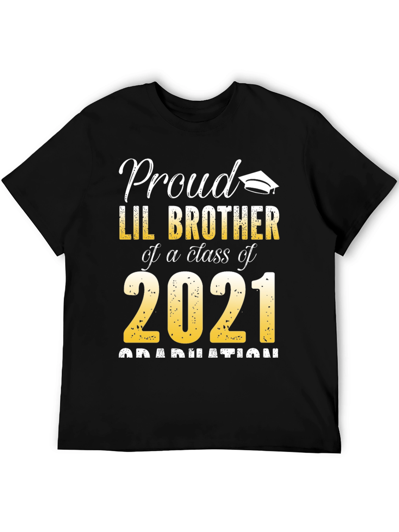 Proud Lil Brother Class of 2021 Graduation T-Shirt