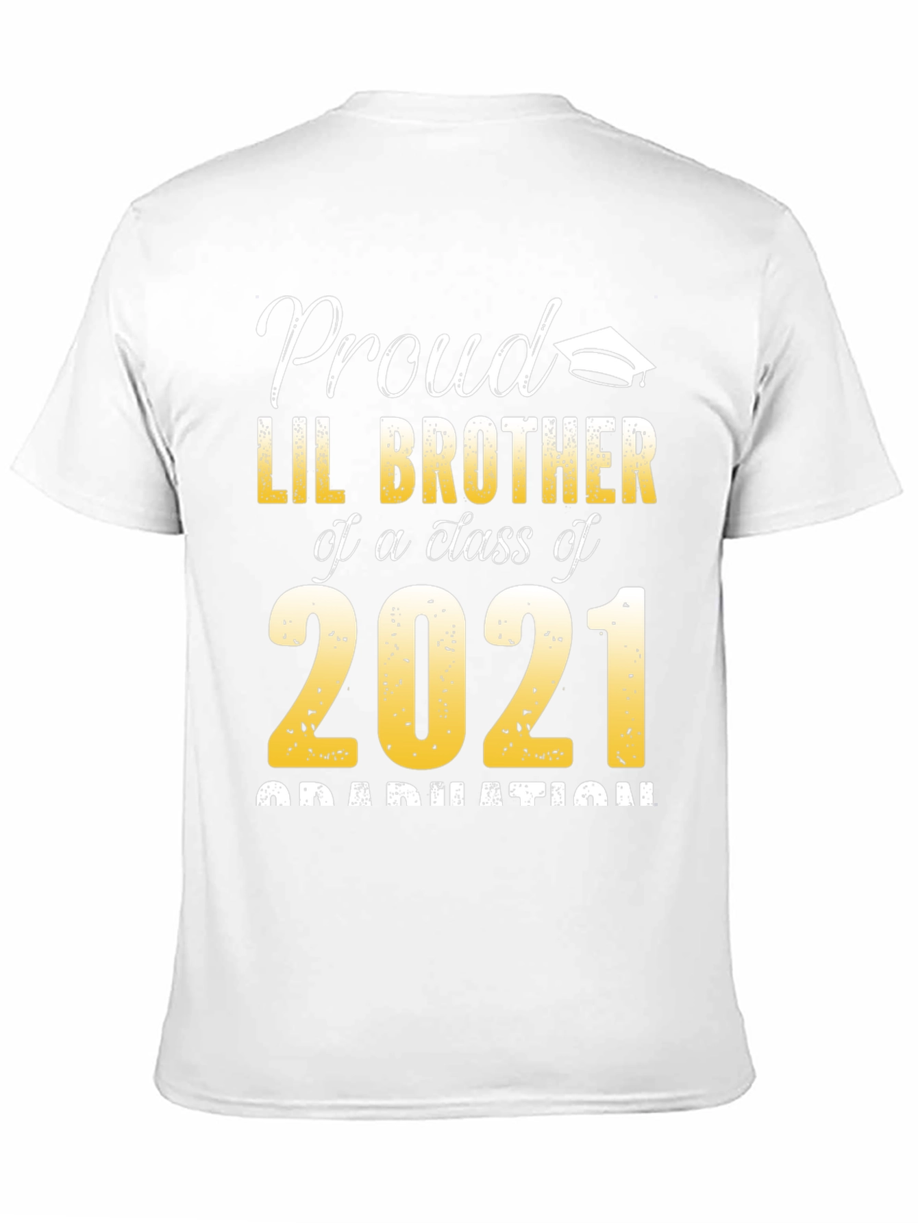 Proud Lil Brother Class of 2021 Graduation T-Shirt
