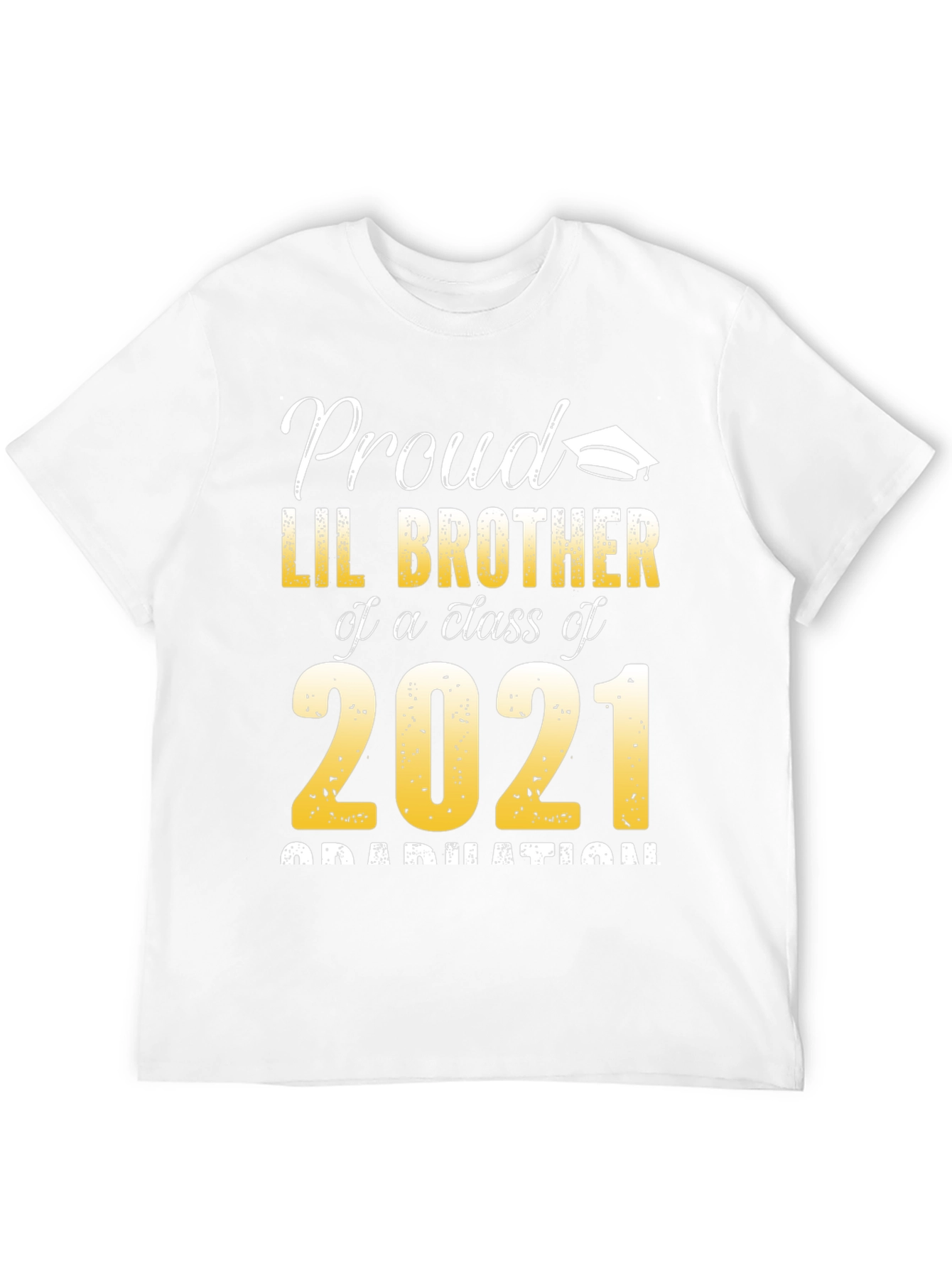 Proud Lil Brother Class of 2021 Graduation T-Shirt