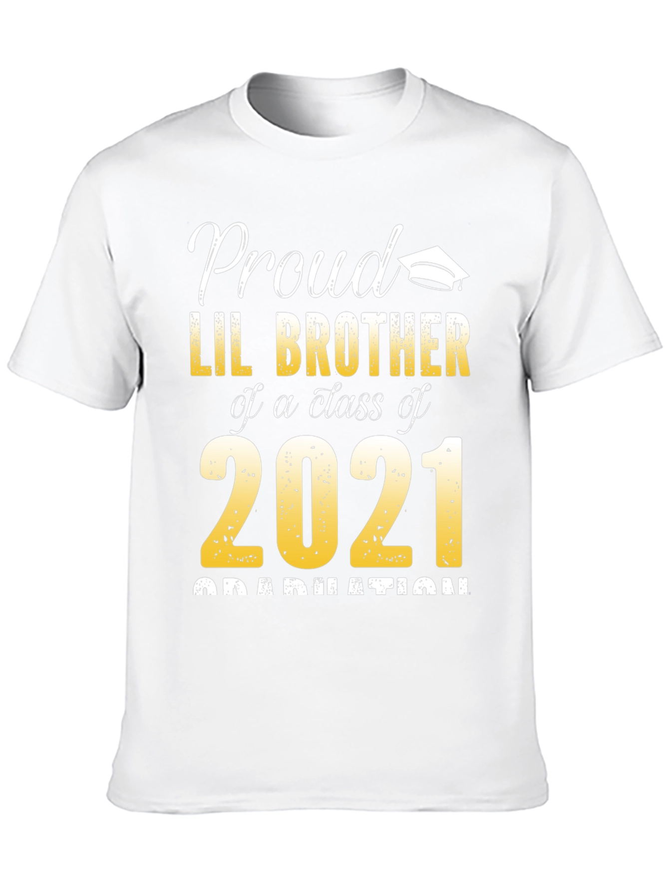 Proud Lil Brother Class of 2021 Graduation T-Shirt