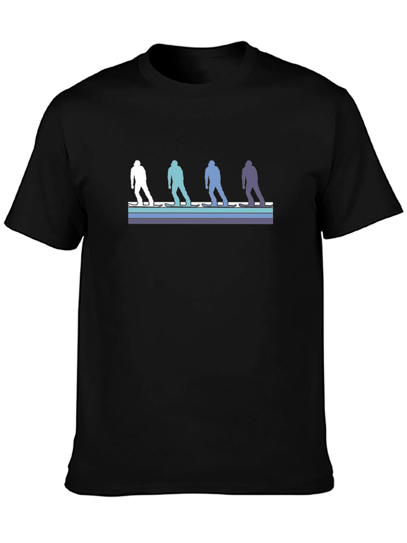 Retro Skier Silhouette Graphic Tee