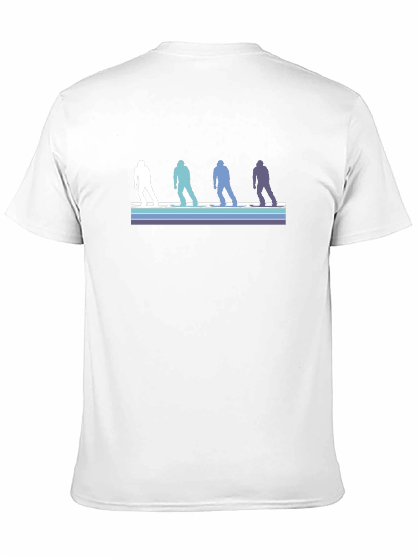Retro Skier Silhouette Graphic Tee