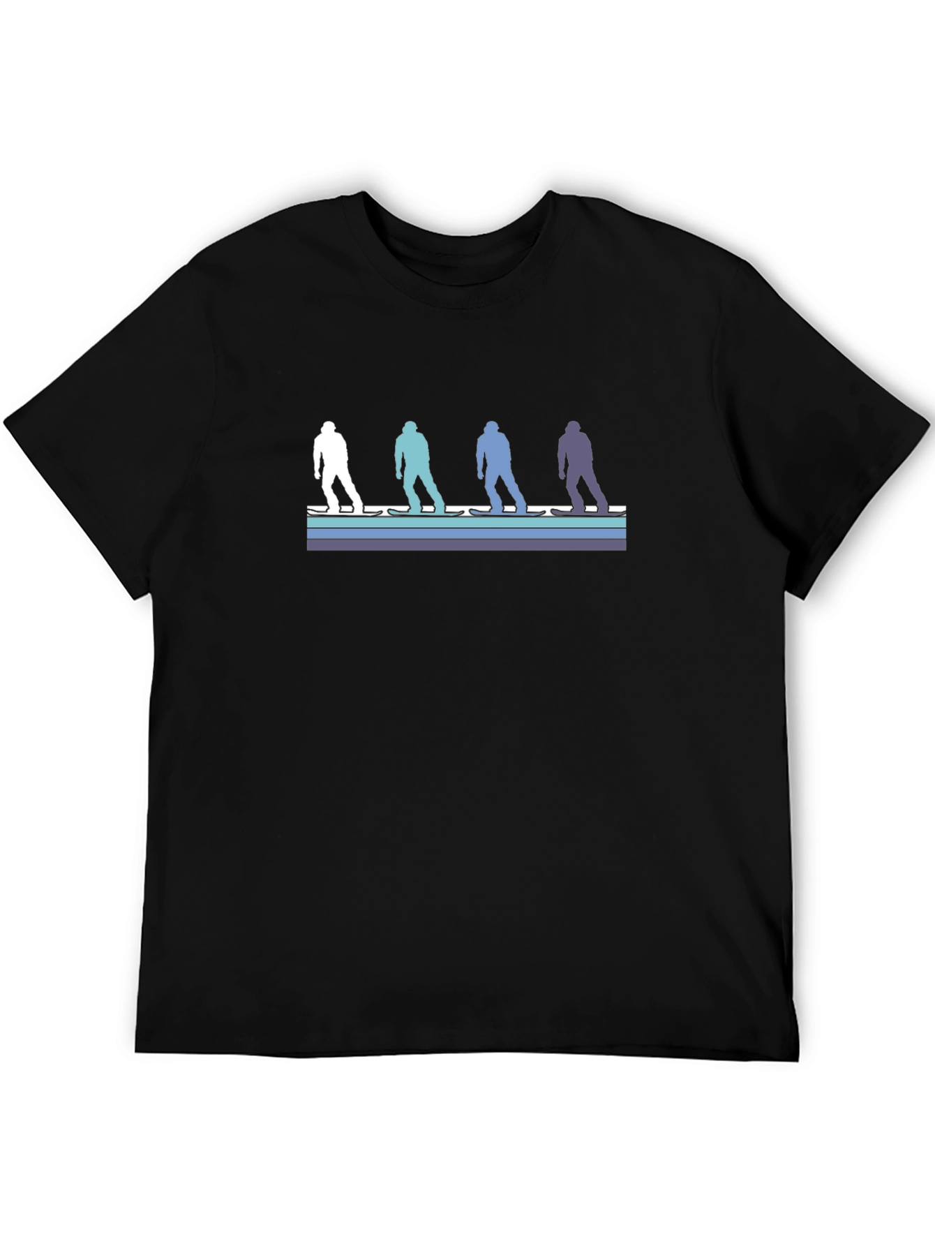 Retro Skier Silhouette Graphic Tee
