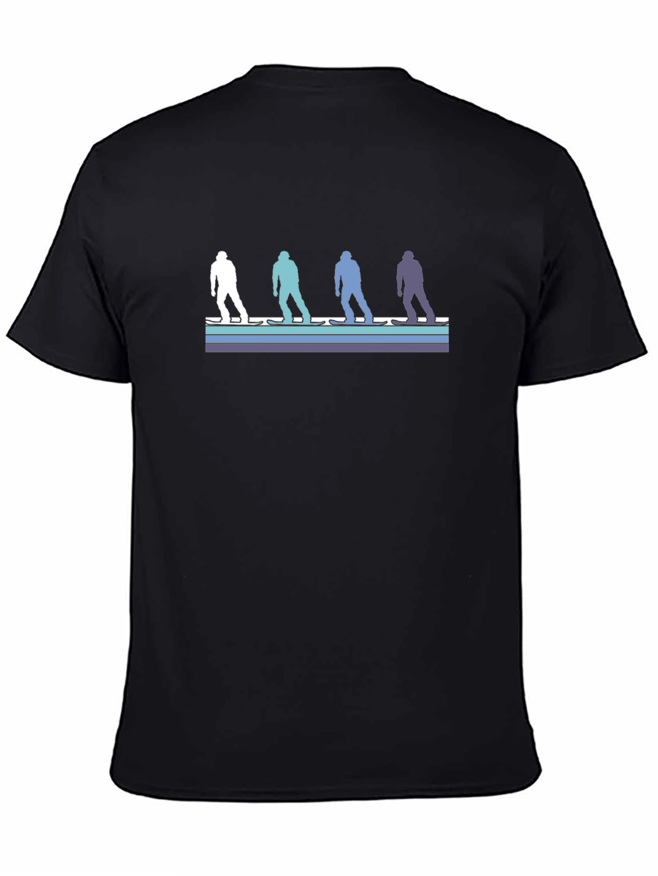 Retro Skier Silhouette Graphic Tee