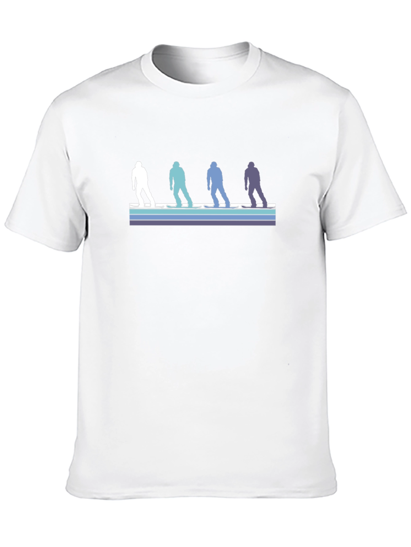 Retro Skier Silhouette Graphic Tee