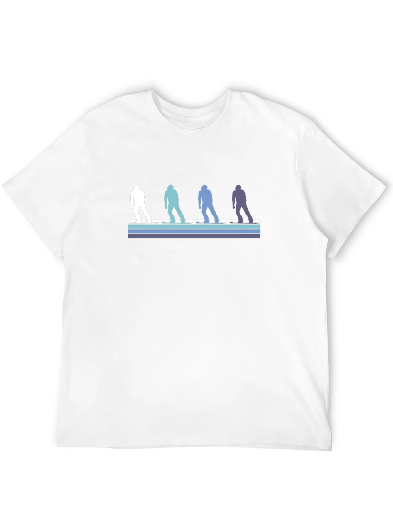 Retro Skier Silhouette Graphic Tee