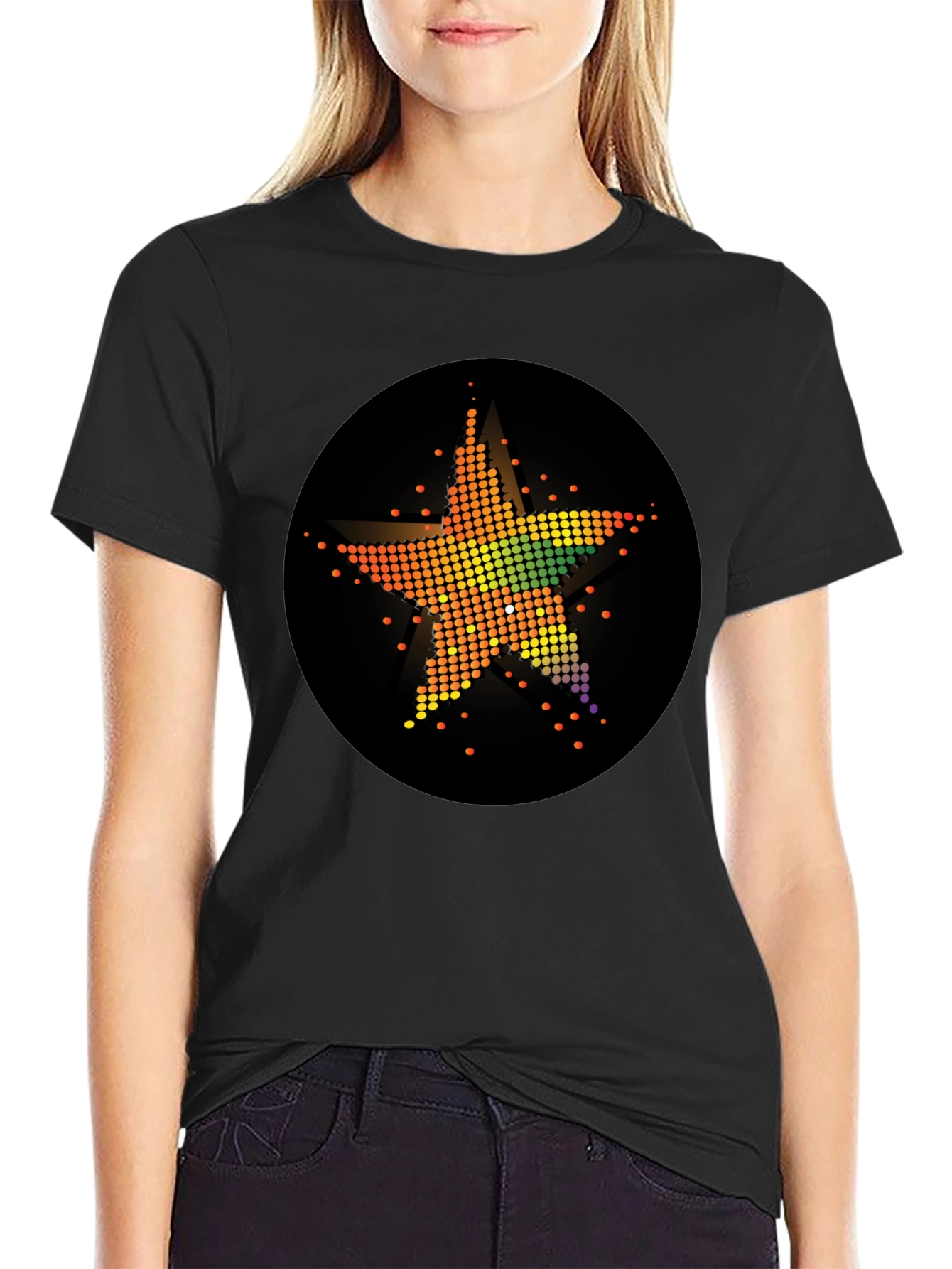Star Burst Graphic Tee - Trendy Design