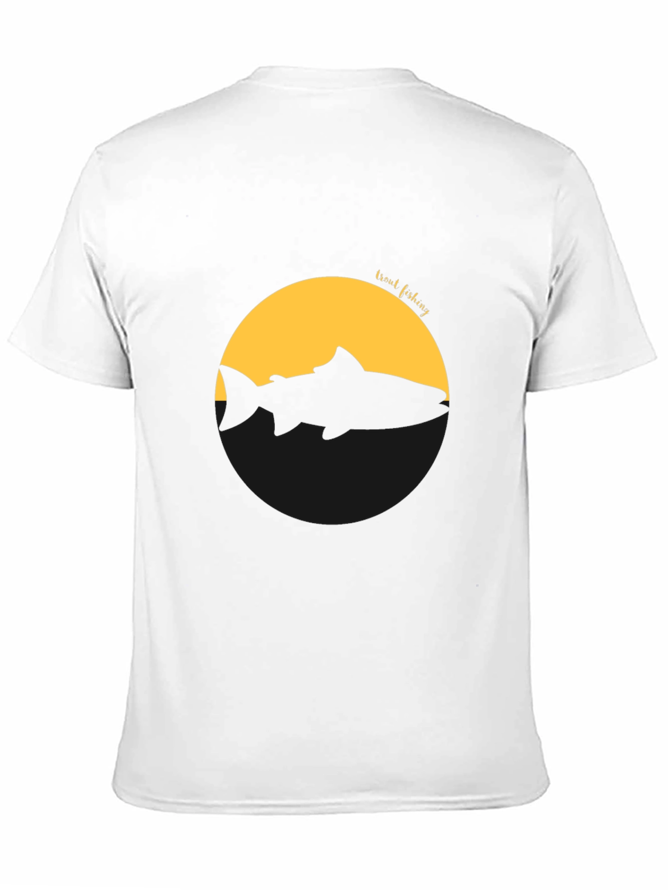 Trout Fishing Silhouette Graphic Tee