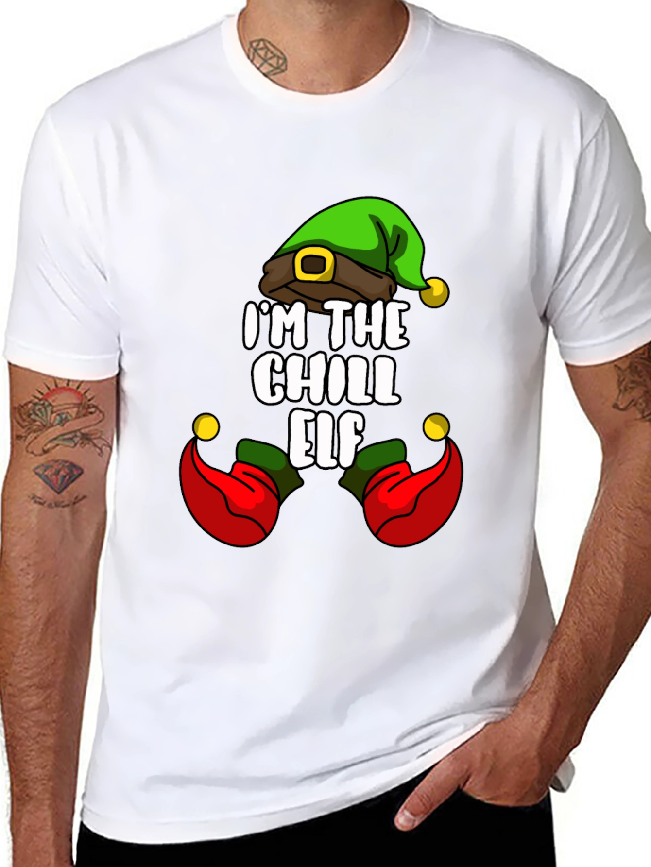 Chill Elf T-Shirt - Holiday Festive Apparel