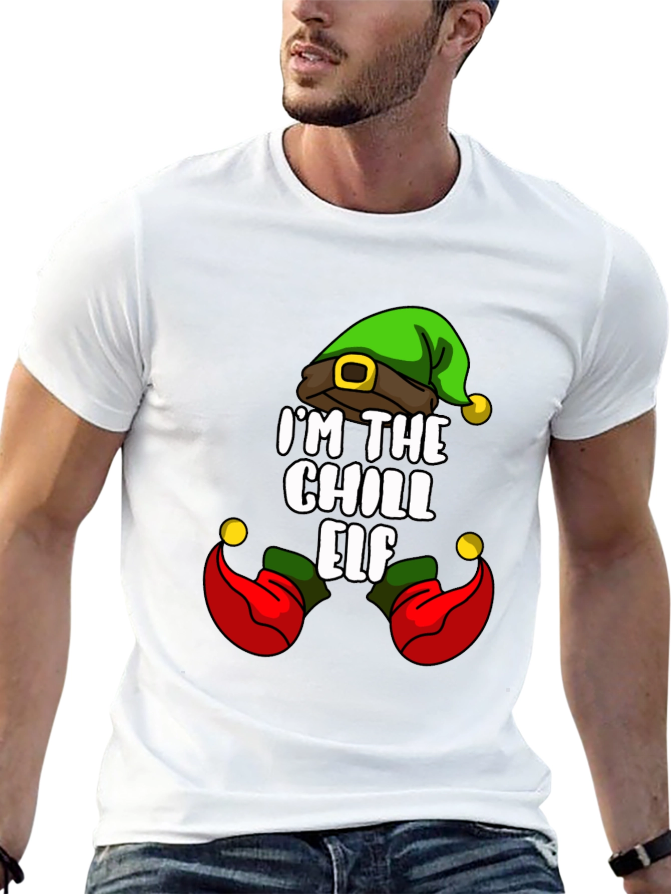 Chill Elf T-Shirt - Holiday Festive Apparel