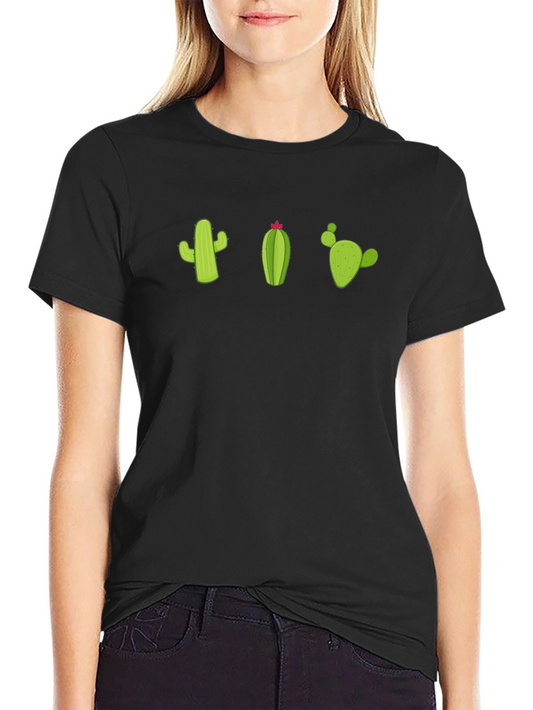 Cactus Graphic Black T-Shirt