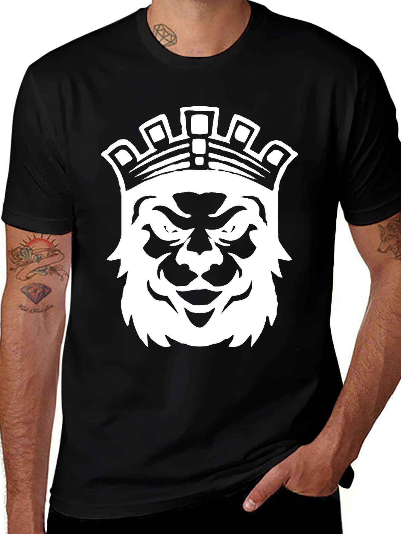 King Lion Graphic Tee - Black