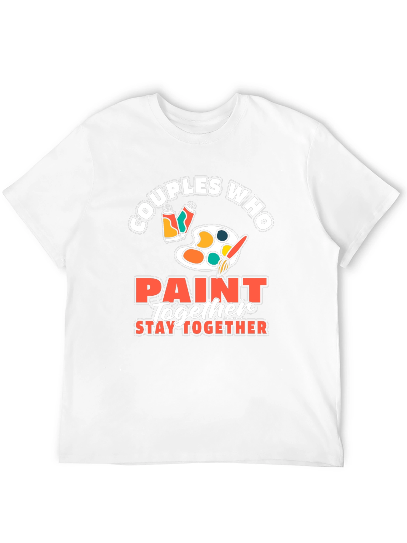 Couples Who Paint Together Graphic Tee