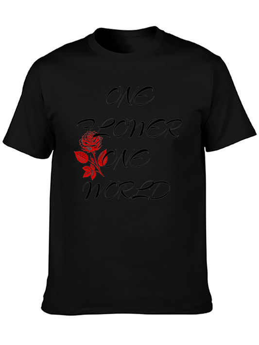 One Flower One World Graphic T-Shirt