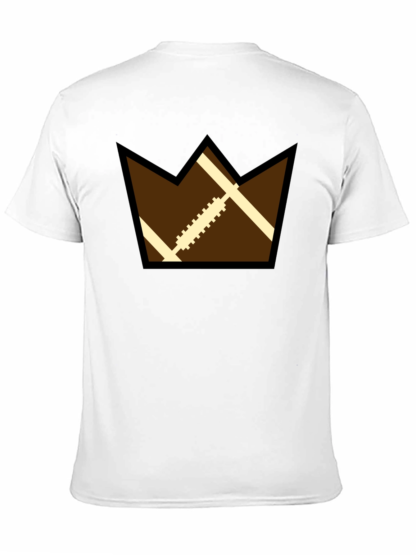 Football Crown Graphic Black T-Shirt