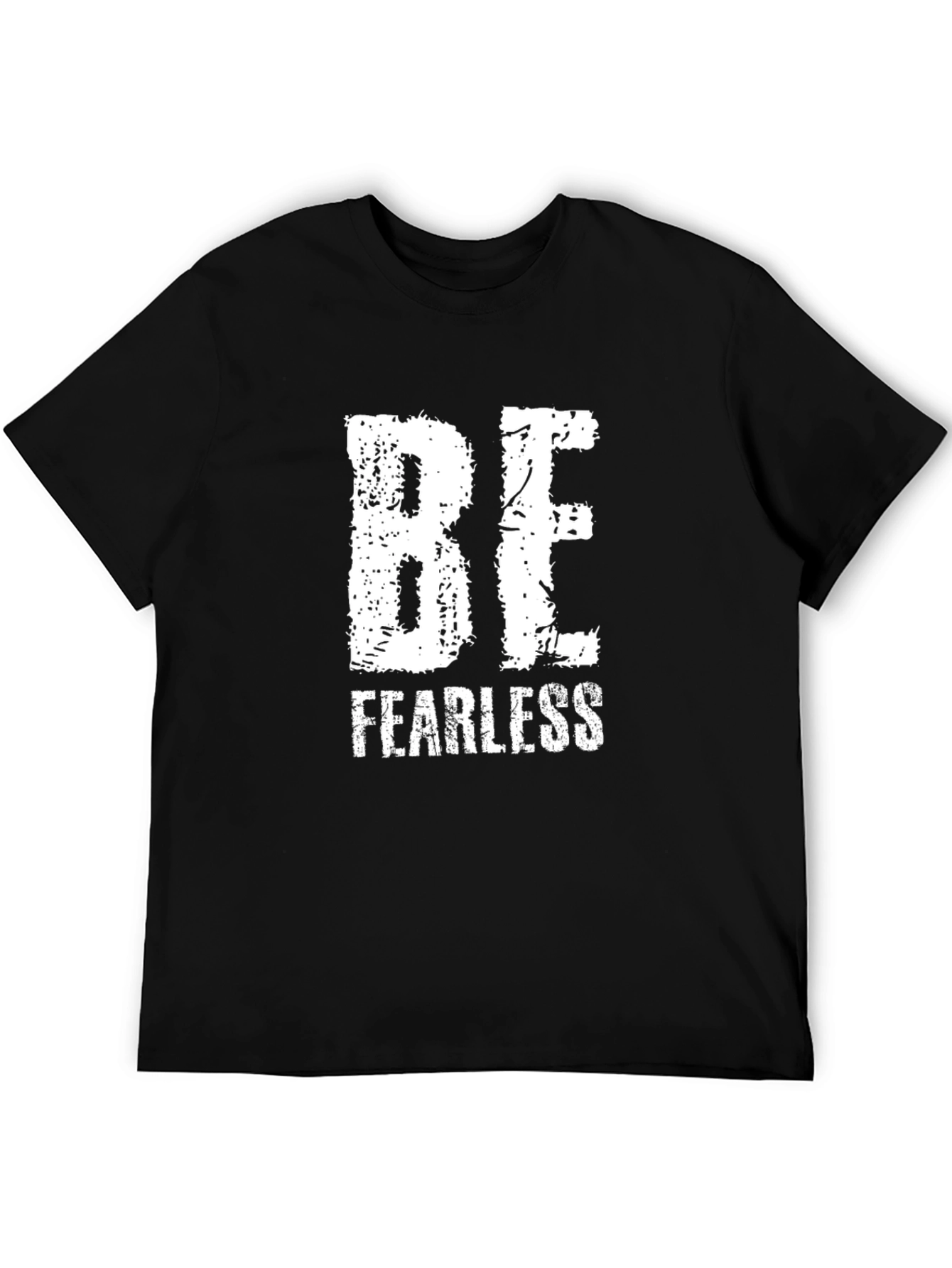 Be Fearless Black Graphic T-Shirt