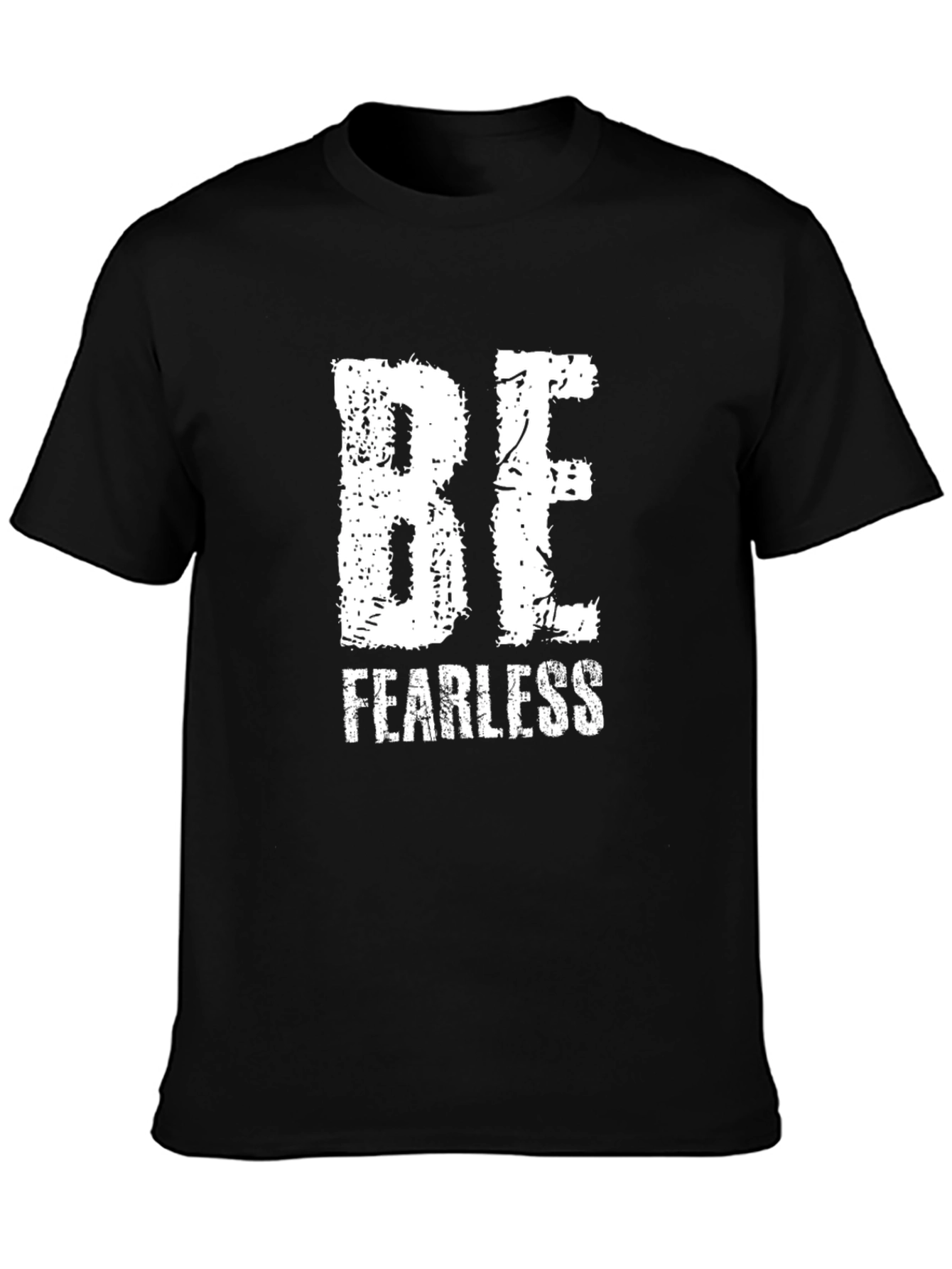 Be Fearless Black Graphic T-Shirt