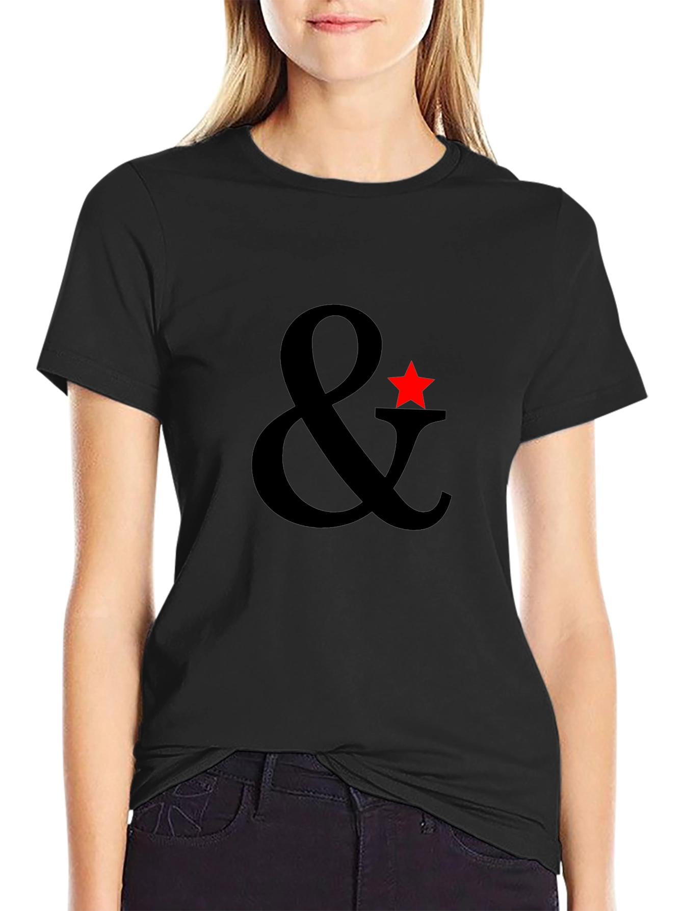 Ampersand Star Graphic T-Shirt - Mens Black Tee