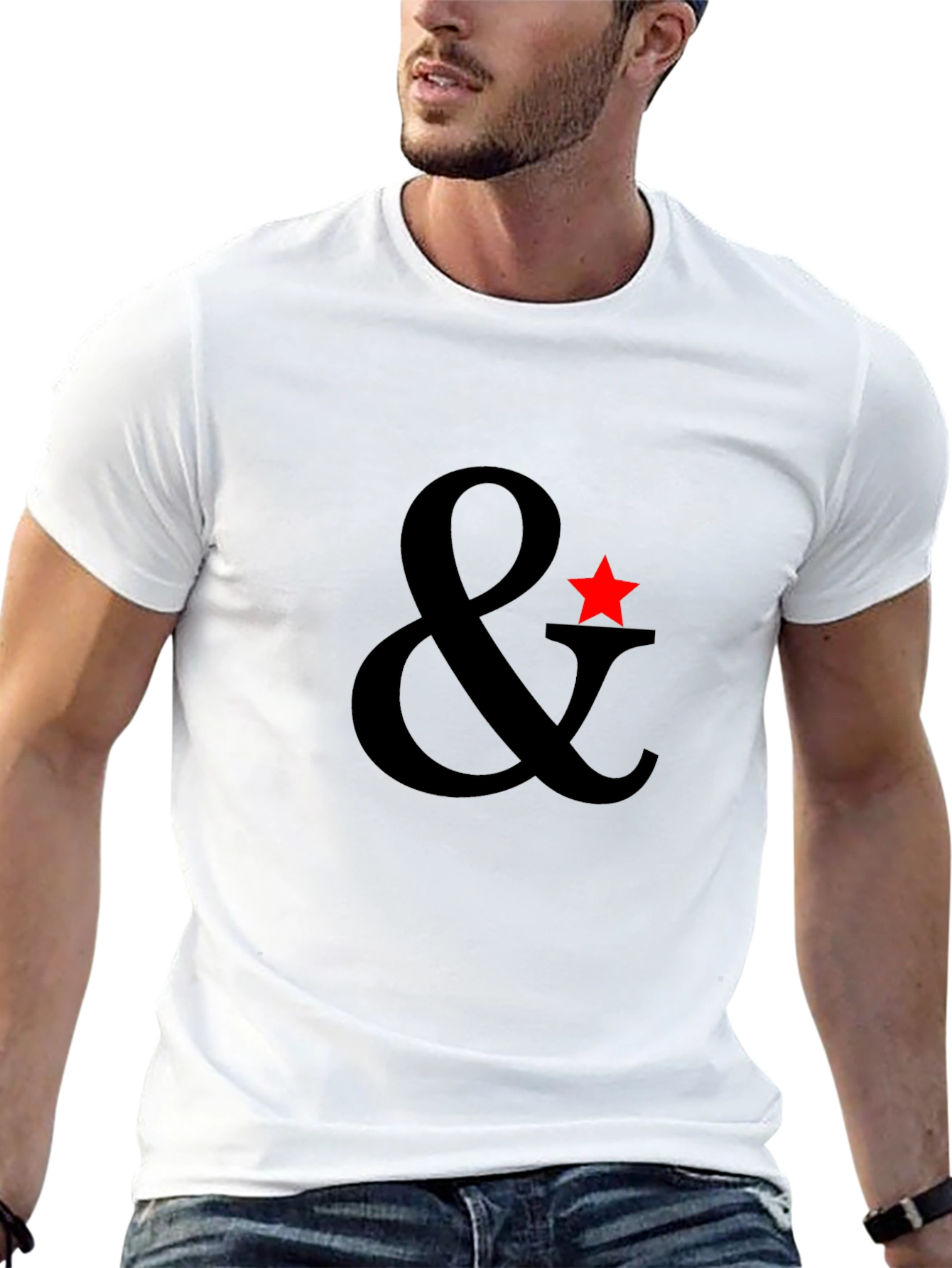Ampersand Star Graphic T-Shirt - Mens Black Tee