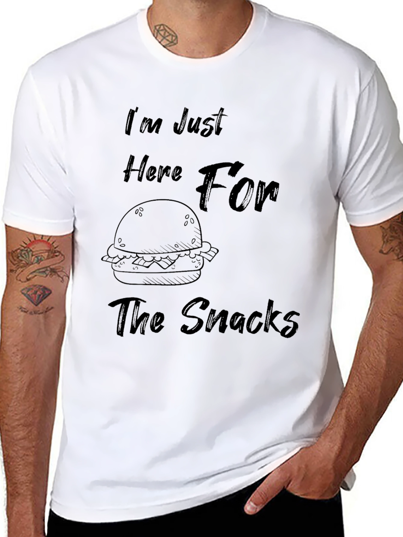 Snacks Graphic T-Shirt -  Funny Foodie Tee