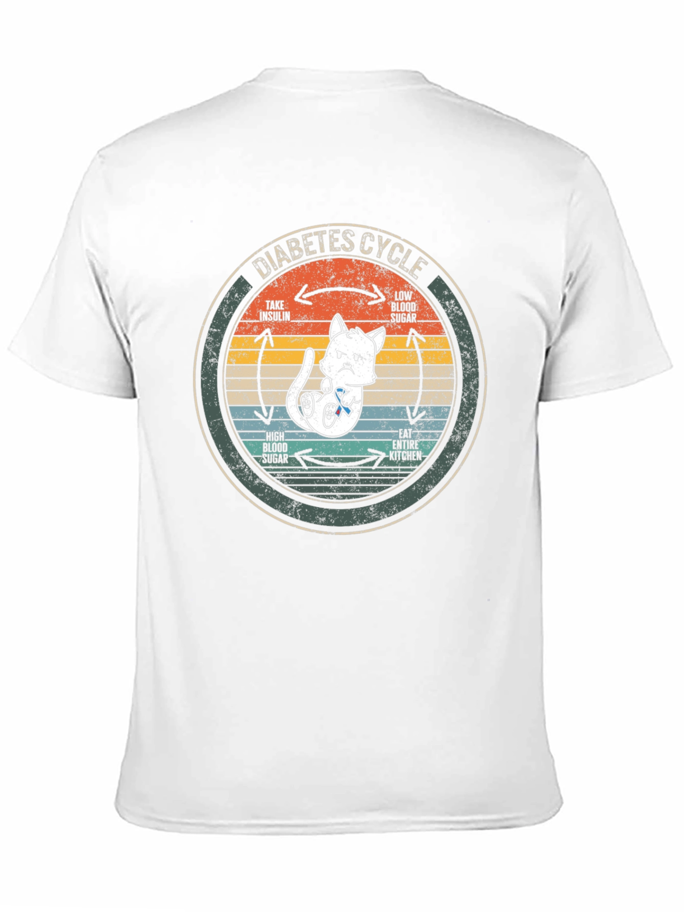 Diabetes Cycle Cat T-Shirt
