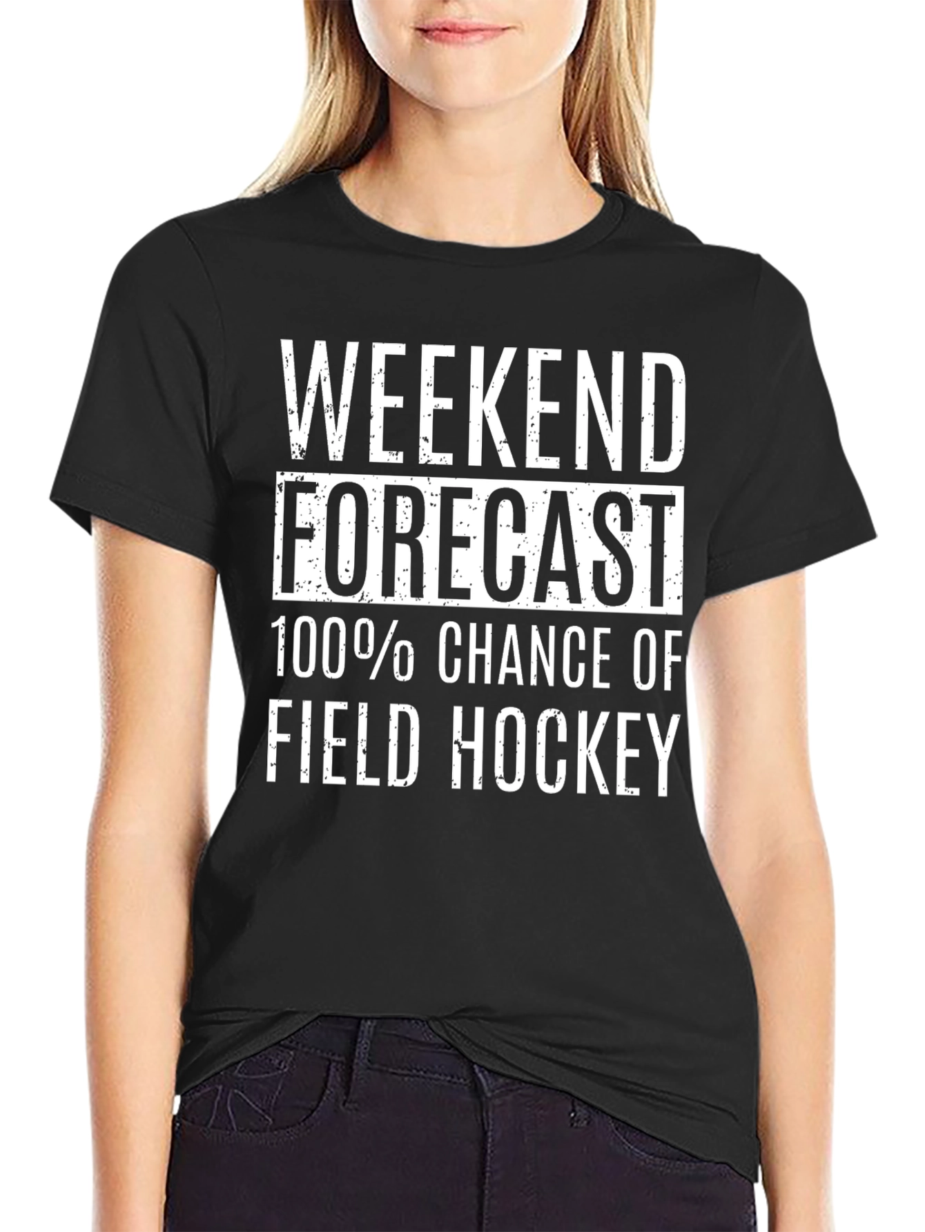 Weekend Forecast Field Hockey T-Shirt