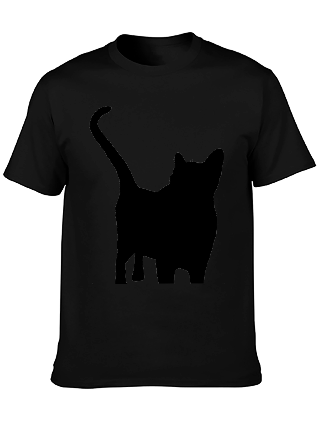 Black Cat Silhouette T-Shirt