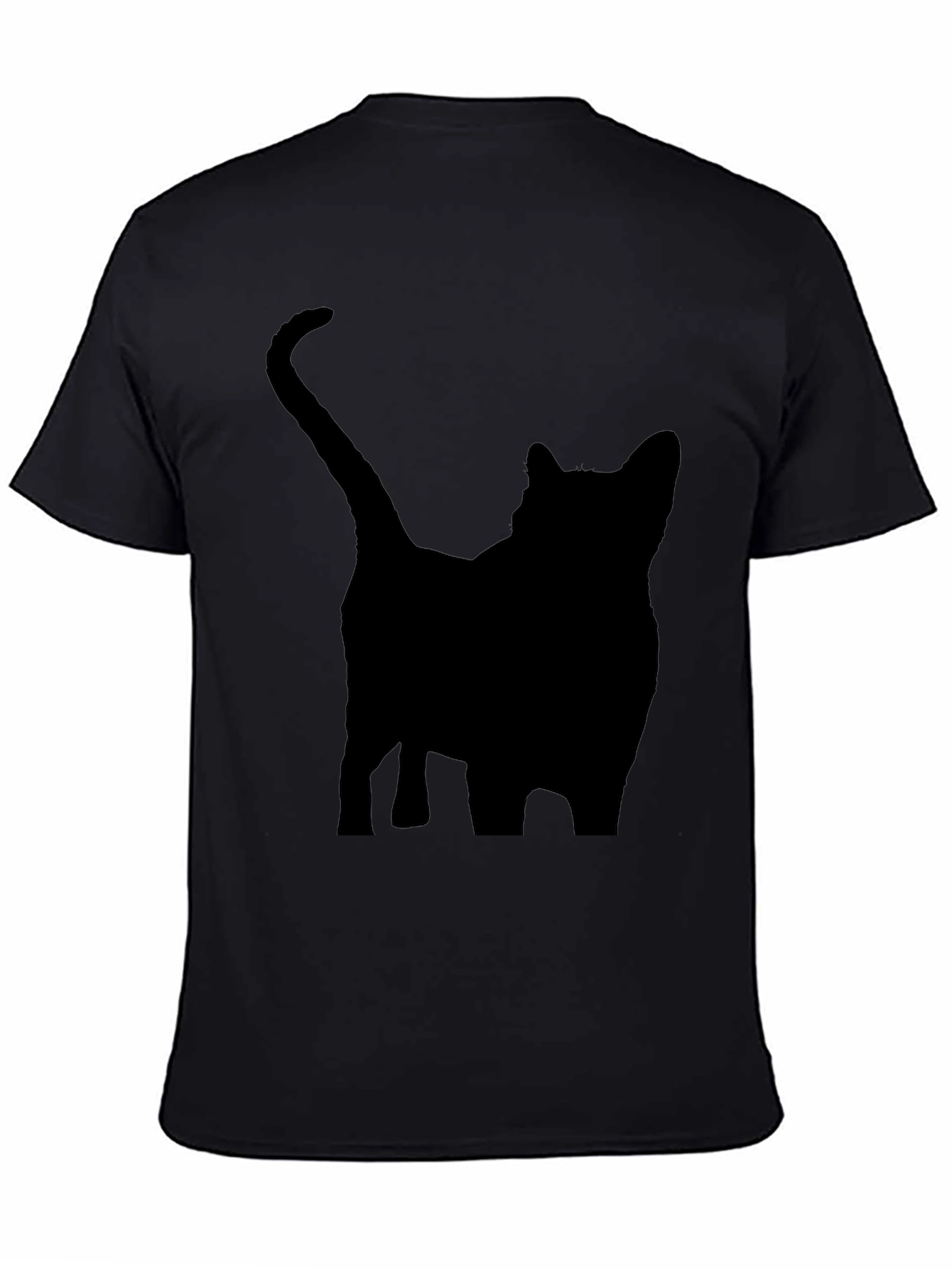 Black Cat Silhouette T-Shirt