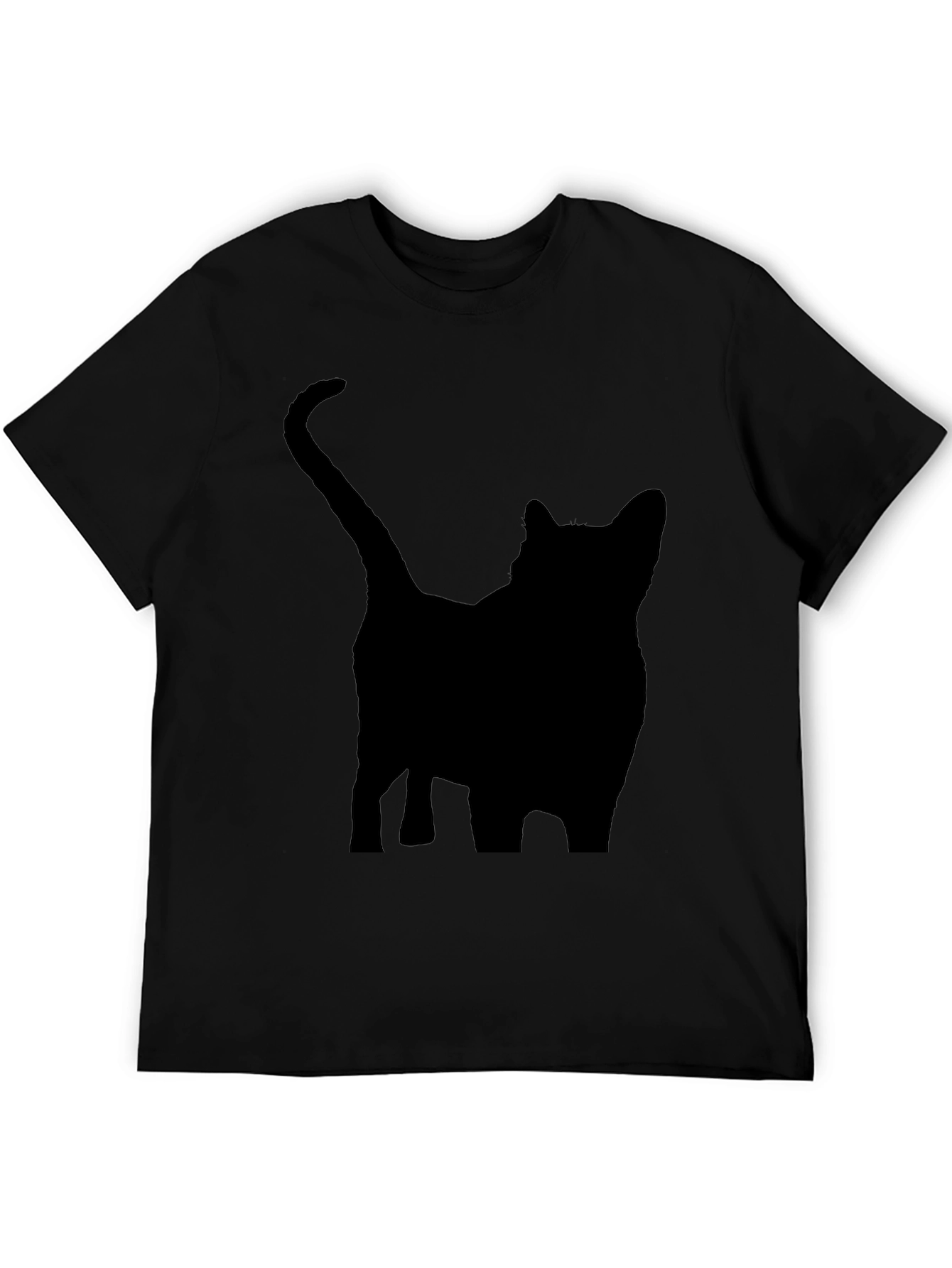 Black Cat Silhouette T-Shirt