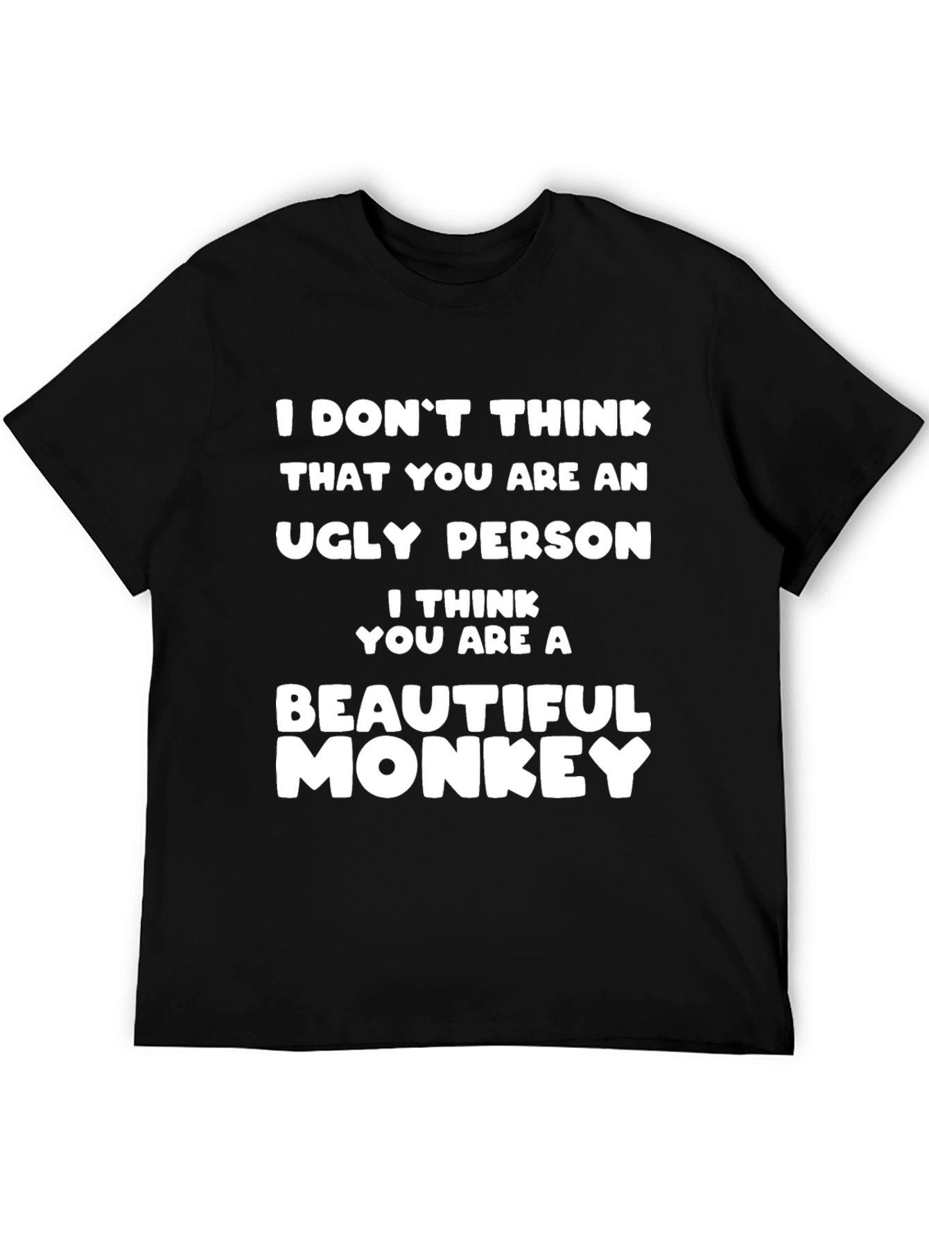 Funny Beautiful Monkey Graphic T-Shirt