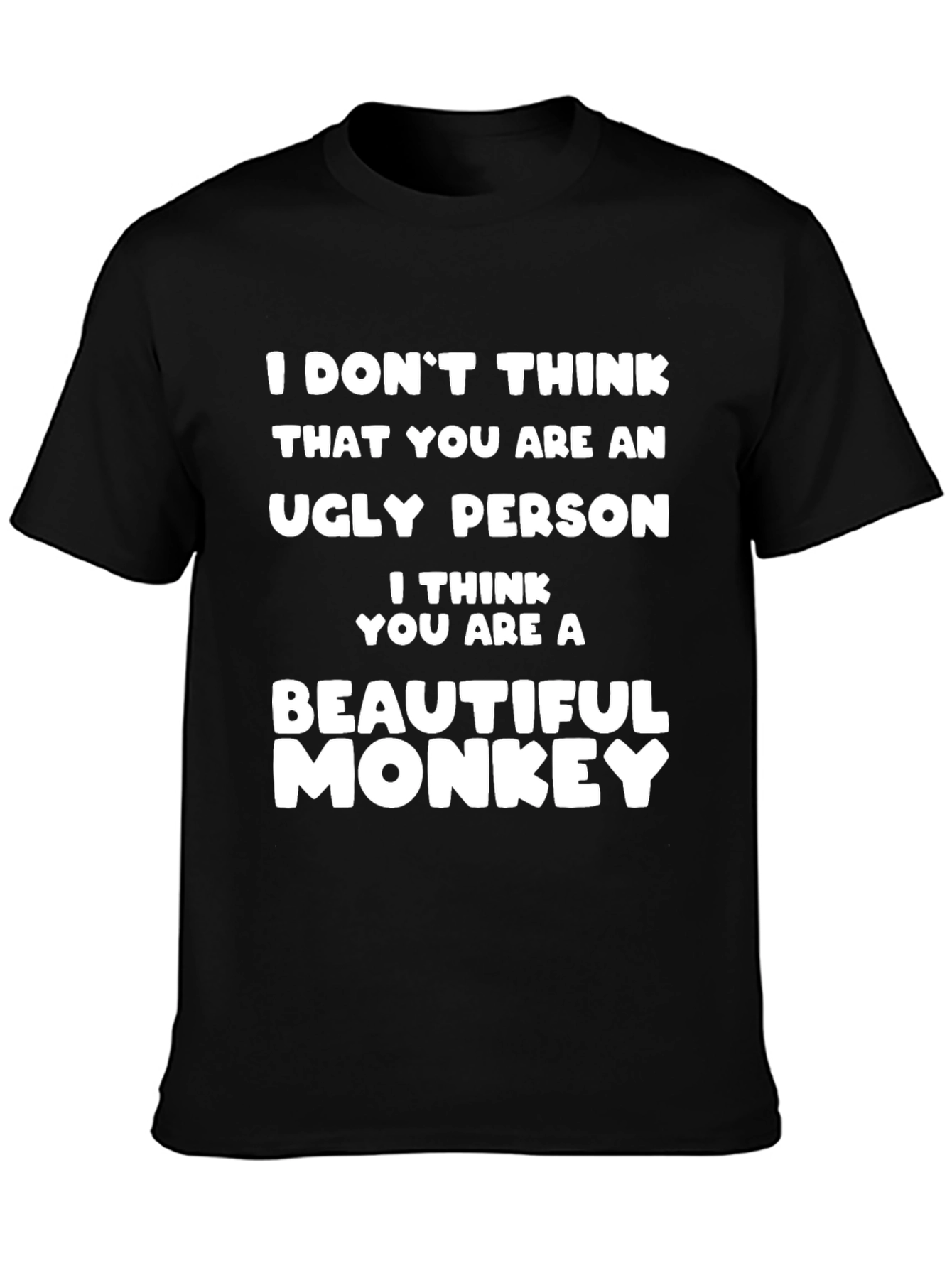 Funny Beautiful Monkey Graphic T-Shirt