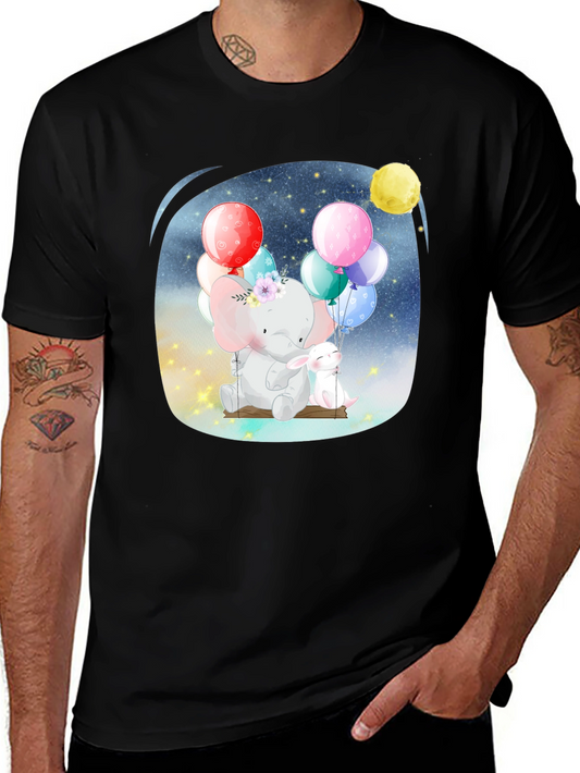 Cute Elephant & Bunny T-Shirt
