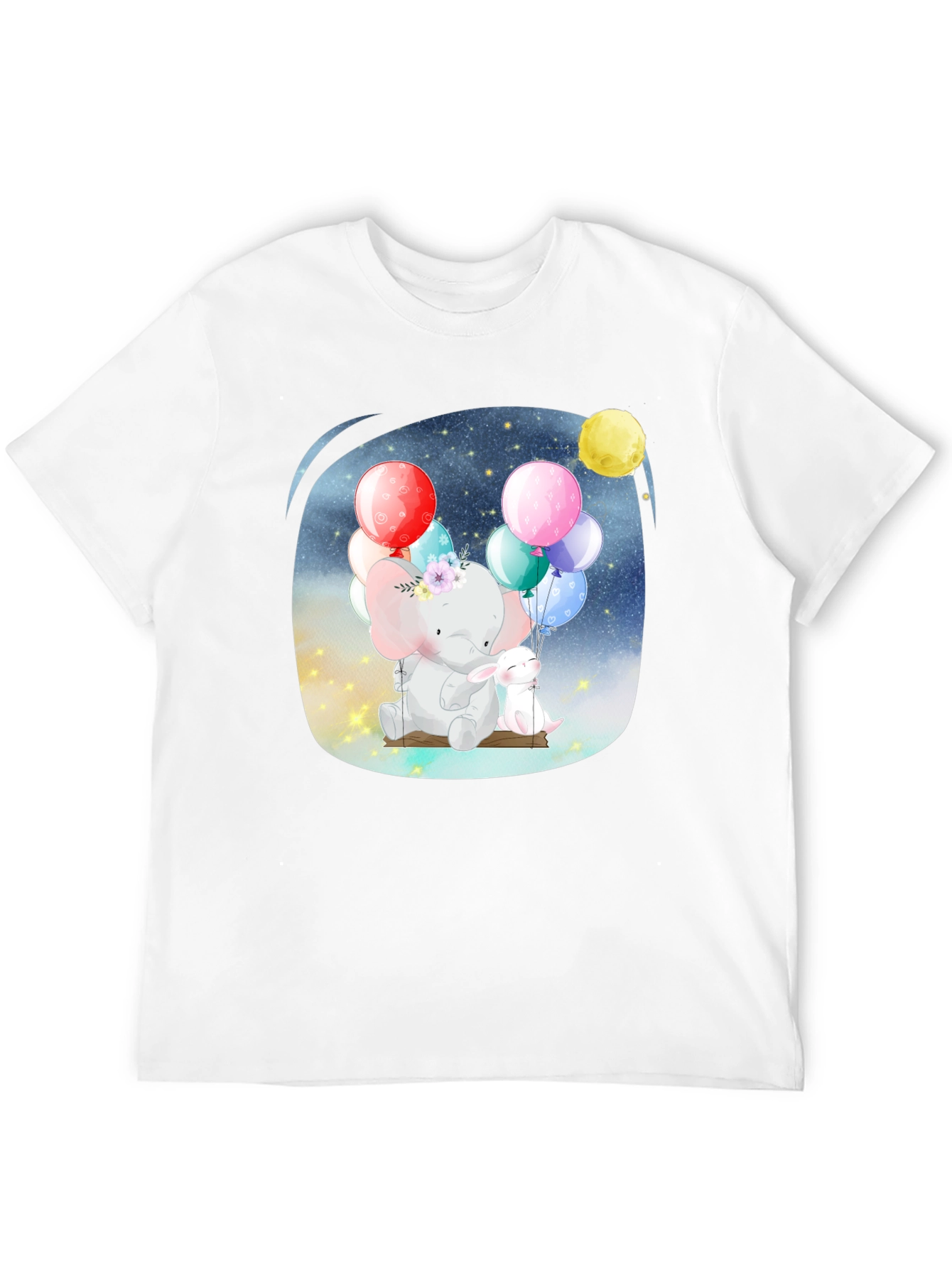 Cute Elephant & Bunny T-Shirt