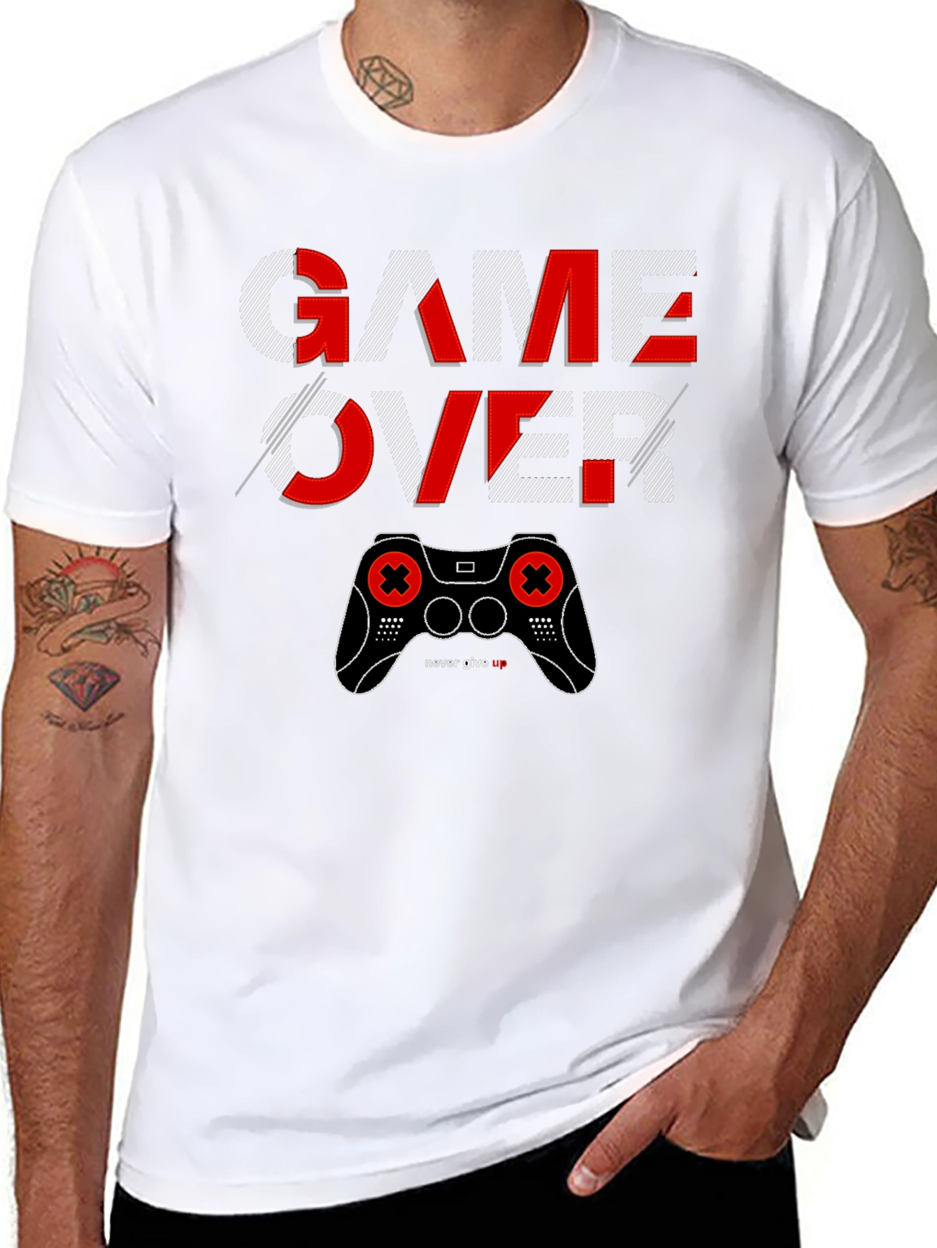 Game Over Graphic T-Shirt - Gamer Style